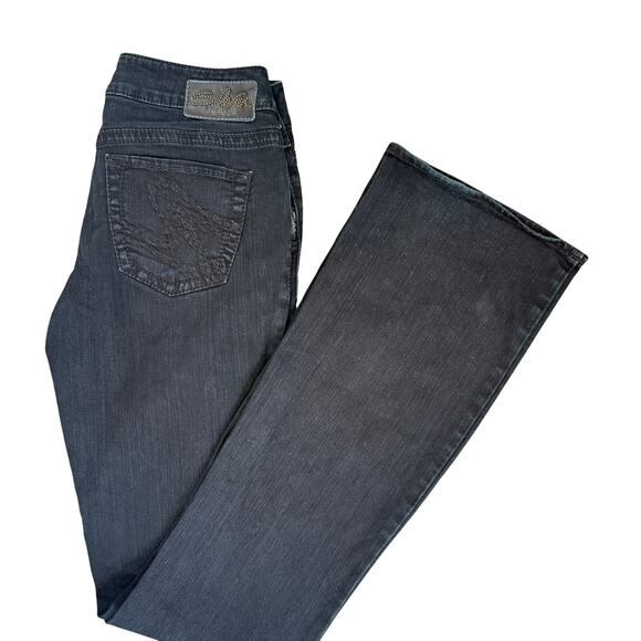 Silver Jeans Black Bootcut Jeans with Embroidered Pockets 28in 37inseam - Picture 3 of 8